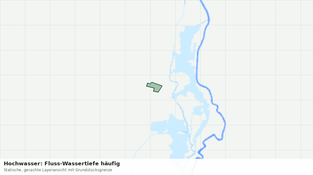 Statische Kartenansicht: Hochwasser: Fluss-Wassertiefe häufig