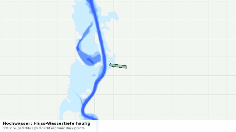 Statische Kartenansicht: Hochwasser: Fluss-Wassertiefe häufig