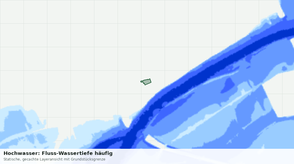 Statische Kartenansicht: Hochwasser: Fluss-Wassertiefe häufig