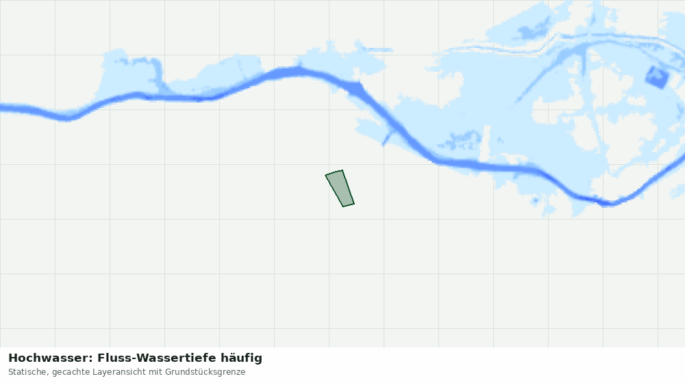 Statische Kartenansicht: Hochwasser: Fluss-Wassertiefe häufig