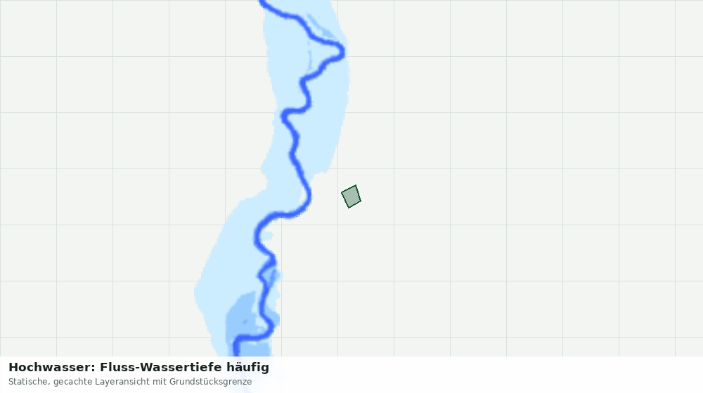 Statische Kartenansicht: Hochwasser: Fluss-Wassertiefe häufig