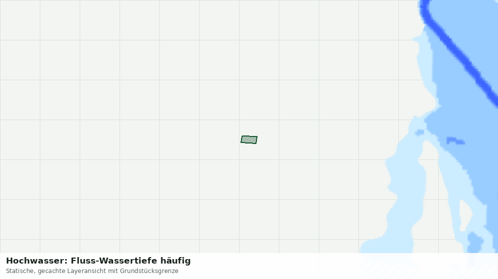 Statische Kartenansicht: Hochwasser: Fluss-Wassertiefe häufig