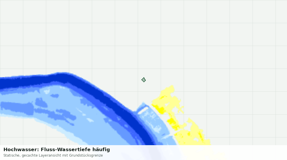 Statische Kartenansicht: Hochwasser: Fluss-Wassertiefe häufig