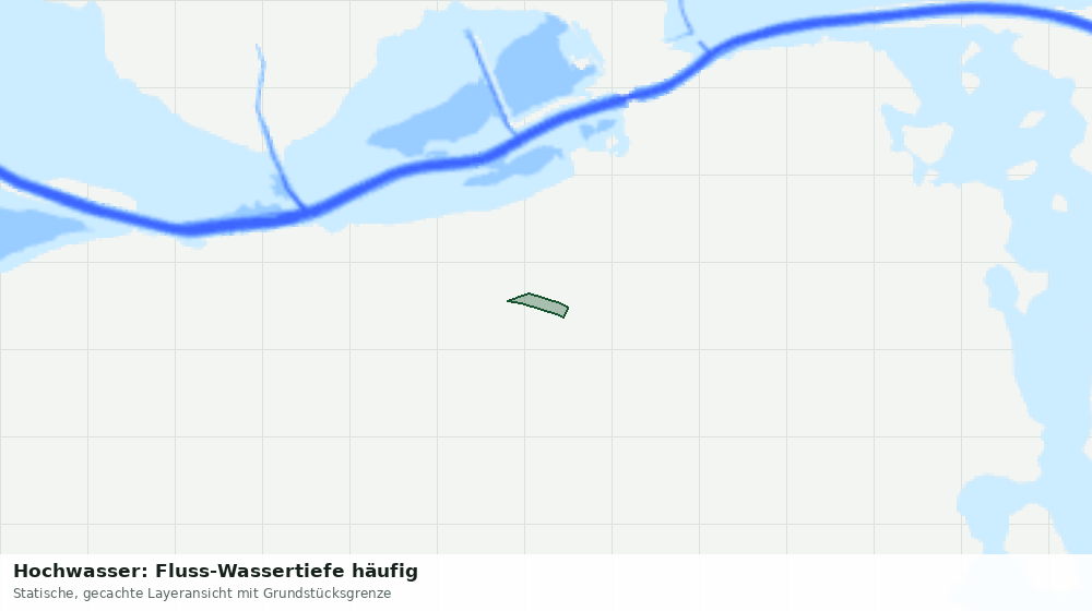 Statische Kartenansicht: Hochwasser: Fluss-Wassertiefe häufig