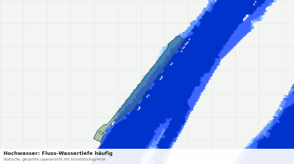 Statische Kartenansicht: Hochwasser: Fluss-Wassertiefe häufig