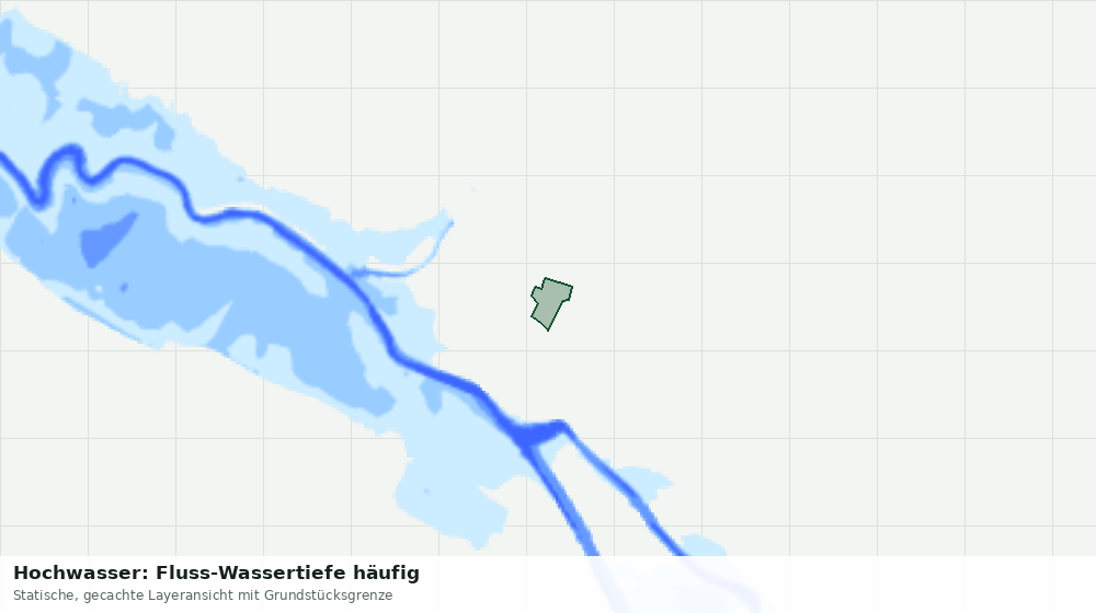 Statische Kartenansicht: Hochwasser: Fluss-Wassertiefe häufig