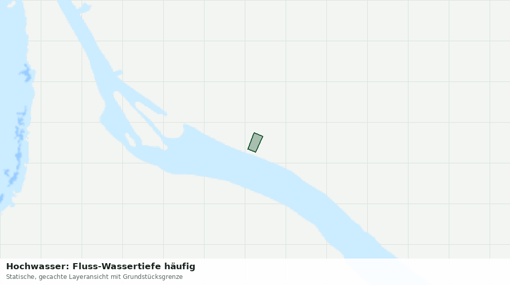 Statische Kartenansicht: Hochwasser: Fluss-Wassertiefe häufig