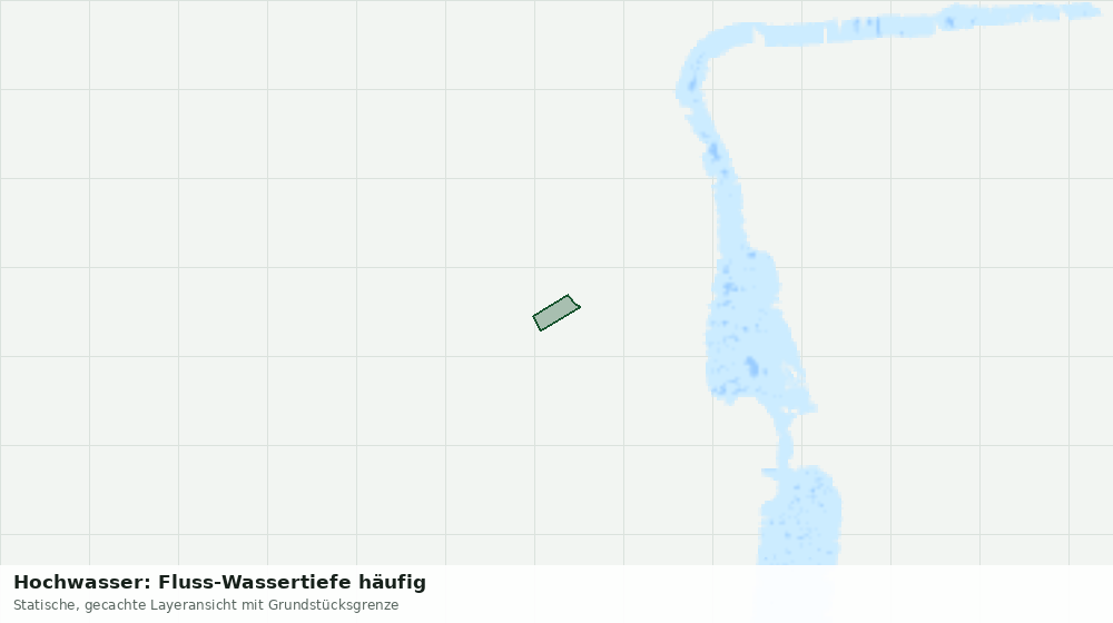 Statische Kartenansicht: Hochwasser: Fluss-Wassertiefe häufig