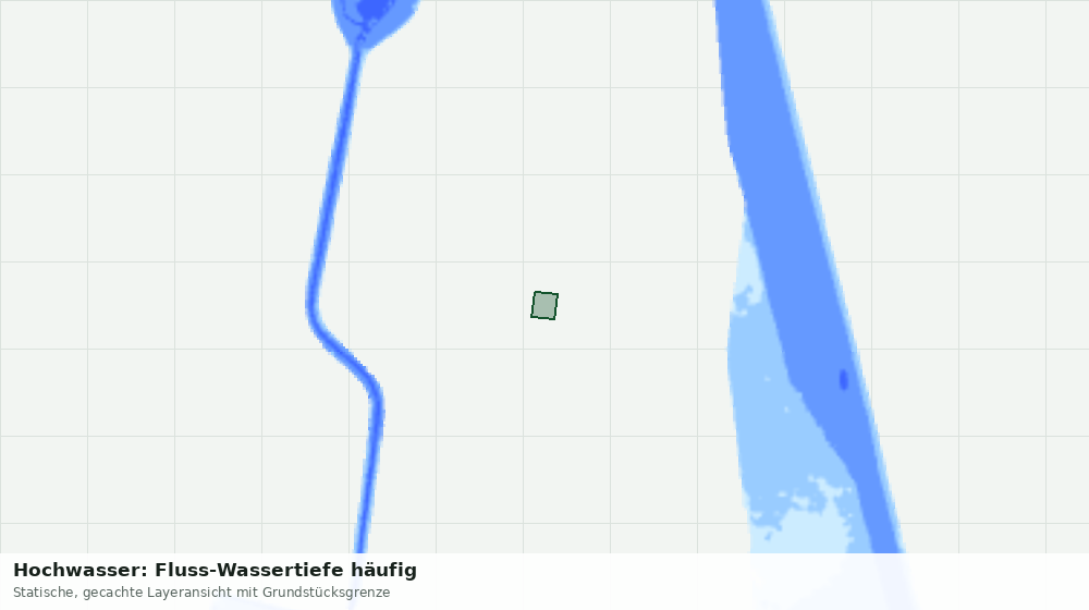 Statische Kartenansicht: Hochwasser: Fluss-Wassertiefe häufig