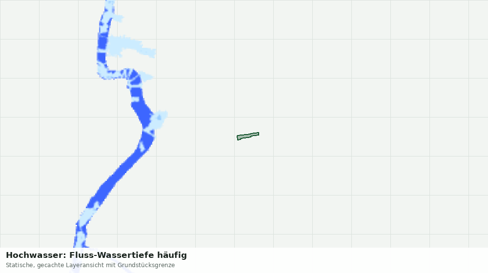 Statische Kartenansicht: Hochwasser: Fluss-Wassertiefe häufig