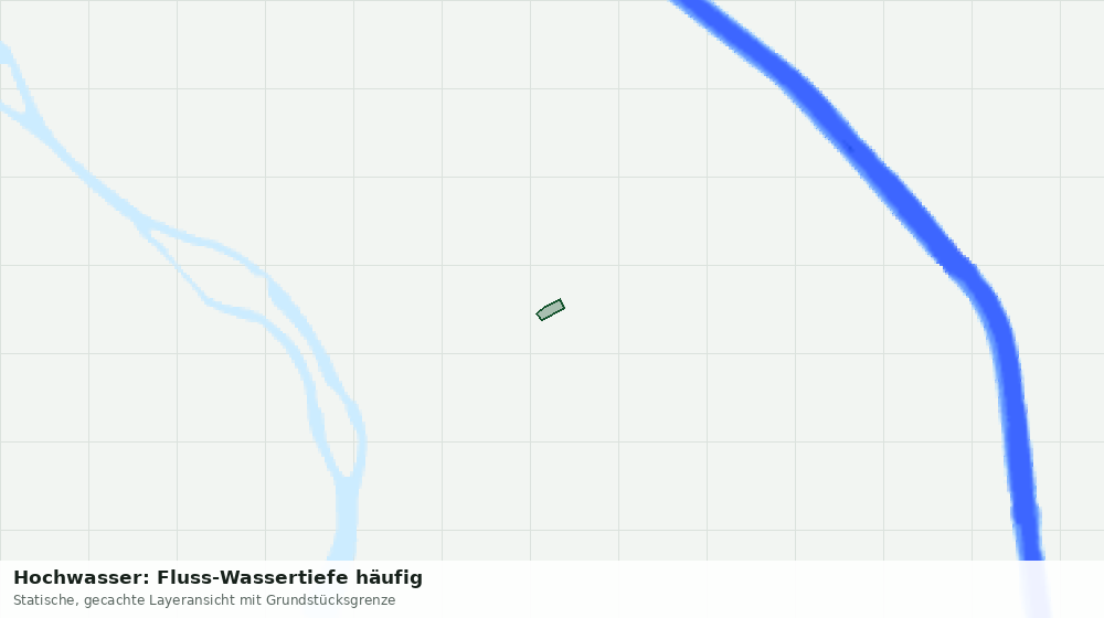 Statische Kartenansicht: Hochwasser: Fluss-Wassertiefe häufig