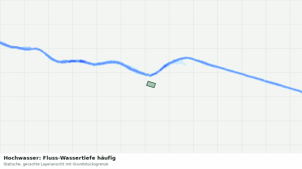 Statische Kartenansicht: Hochwasser: Fluss-Wassertiefe häufig