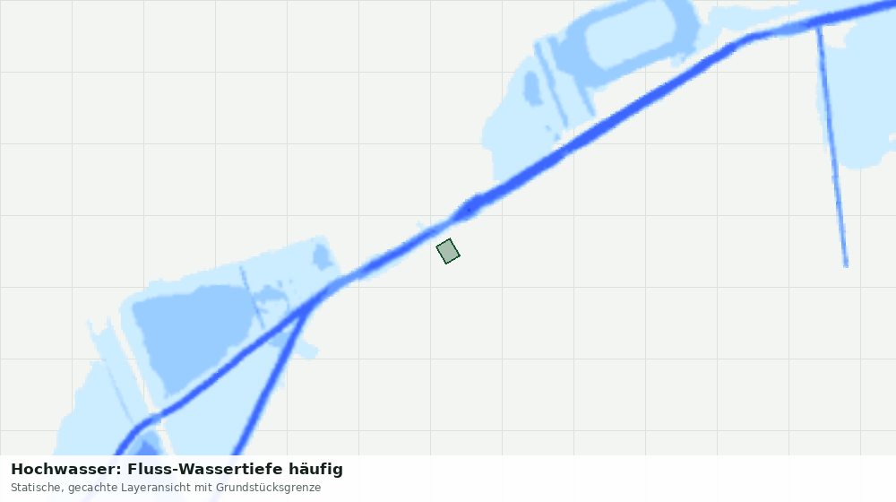 Statische Kartenansicht: Hochwasser: Fluss-Wassertiefe häufig
