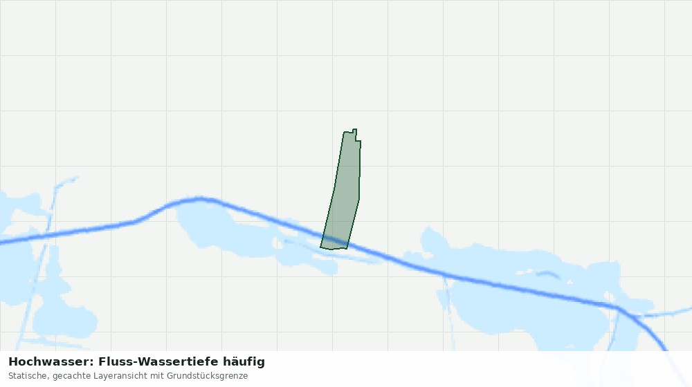Statische Kartenansicht: Hochwasser: Fluss-Wassertiefe häufig