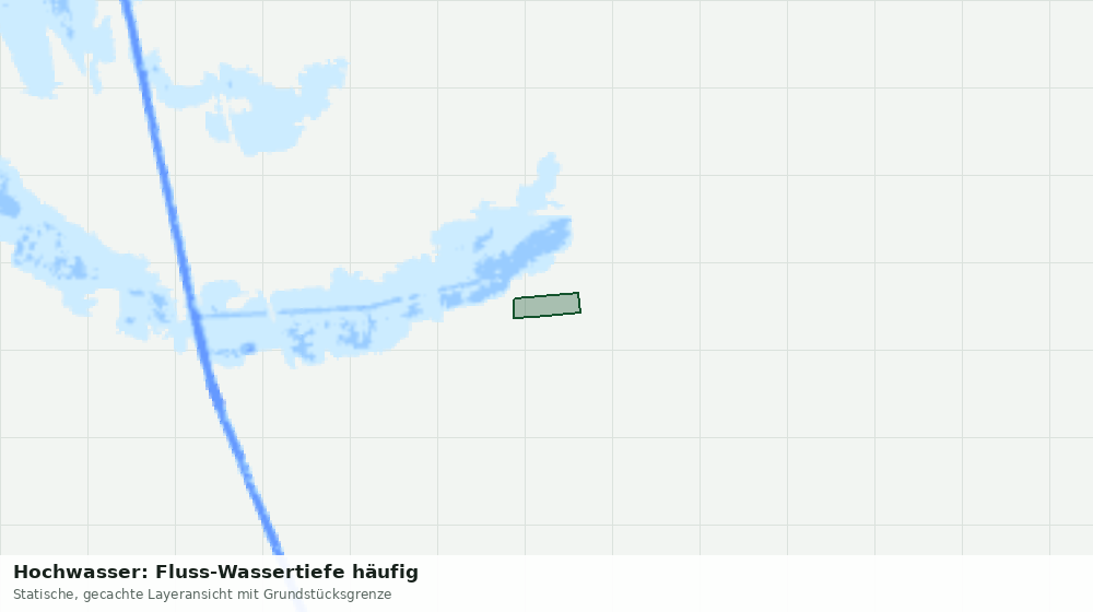 Statische Kartenansicht: Hochwasser: Fluss-Wassertiefe häufig