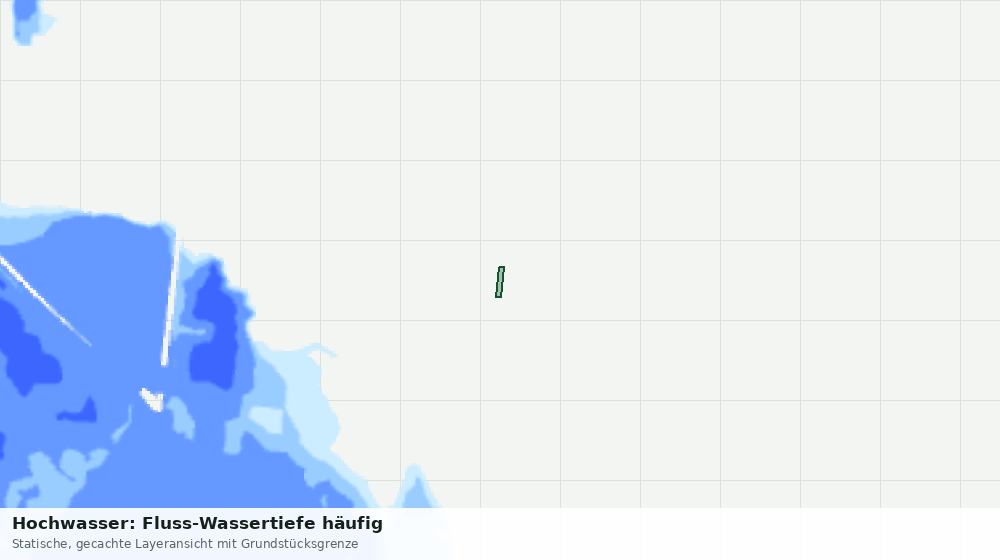 Statische Kartenansicht: Hochwasser: Fluss-Wassertiefe häufig