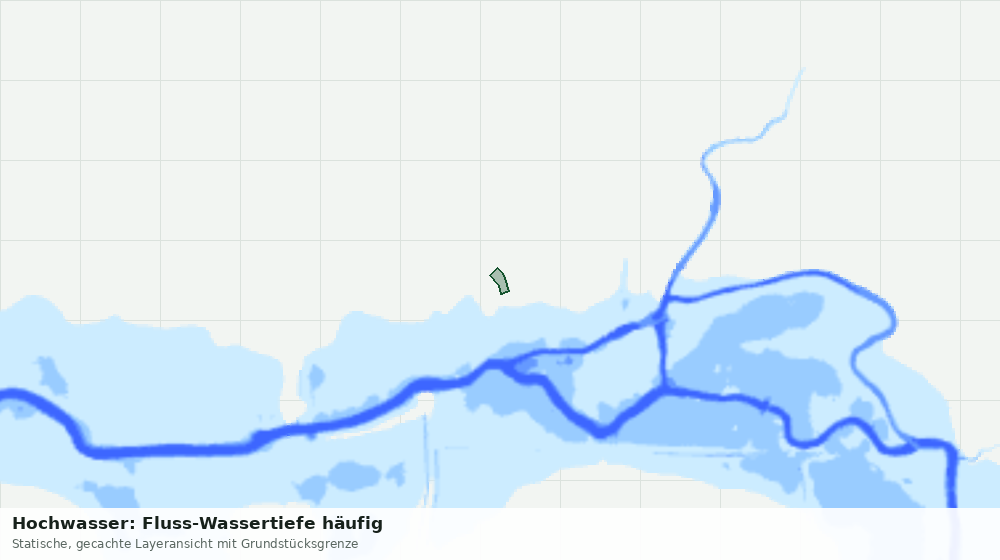 Statische Kartenansicht: Hochwasser: Fluss-Wassertiefe häufig