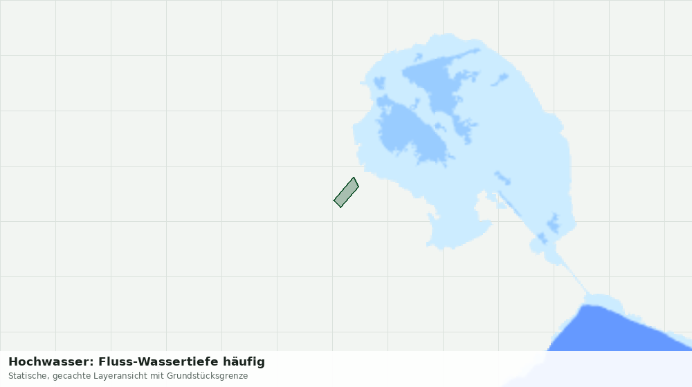 Statische Kartenansicht: Hochwasser: Fluss-Wassertiefe häufig
