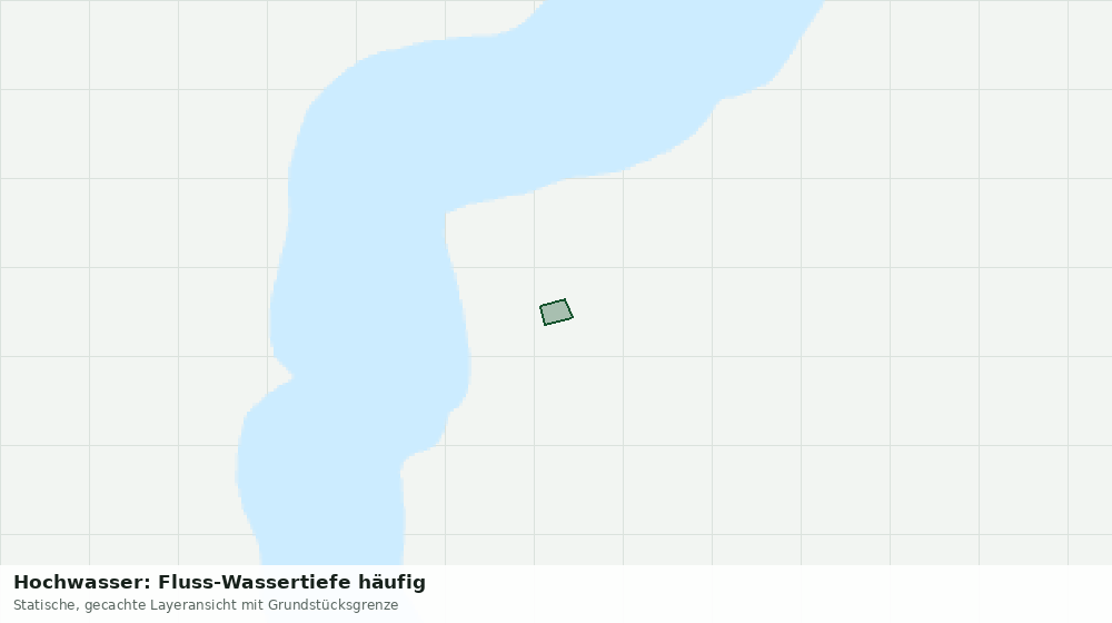 Statische Kartenansicht: Hochwasser: Fluss-Wassertiefe häufig