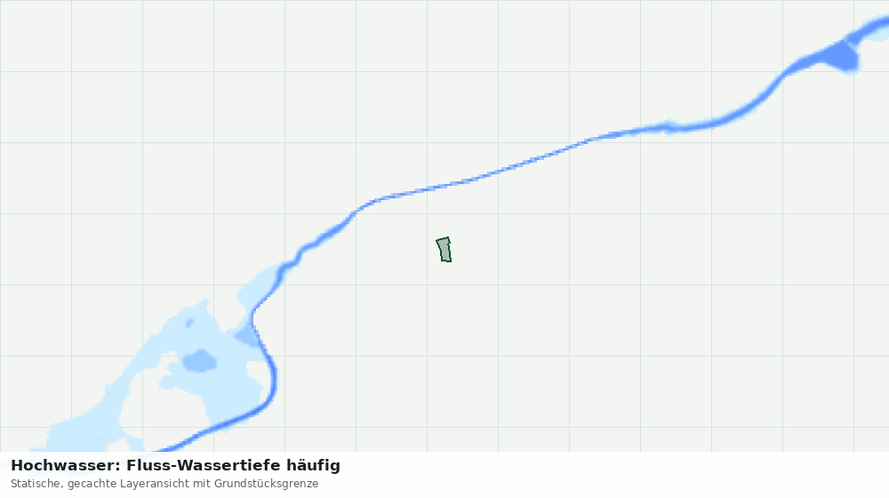 Statische Kartenansicht: Hochwasser: Fluss-Wassertiefe häufig