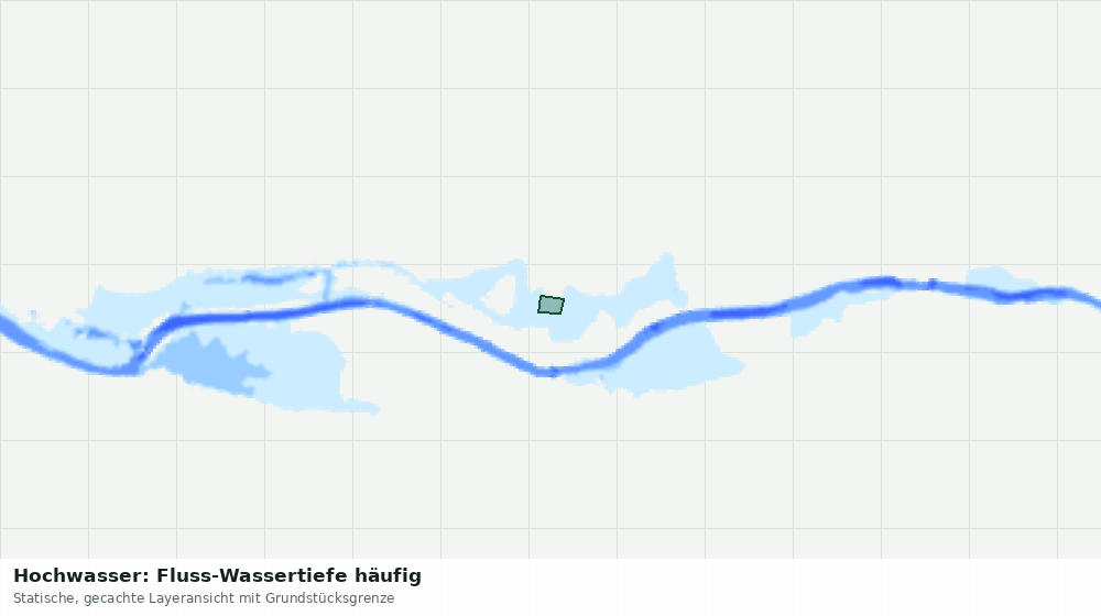 Statische Kartenansicht: Hochwasser: Fluss-Wassertiefe häufig
