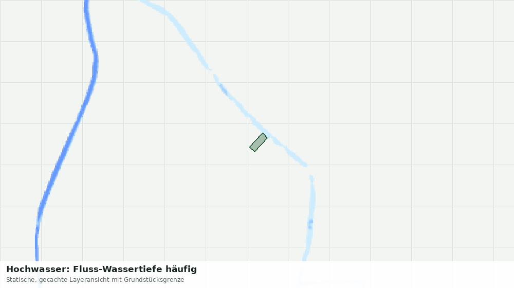 Statische Kartenansicht: Hochwasser: Fluss-Wassertiefe häufig
