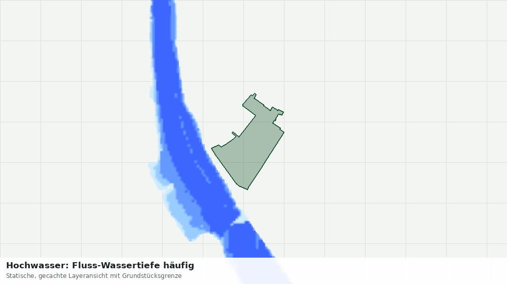Statische Kartenansicht: Hochwasser: Fluss-Wassertiefe häufig