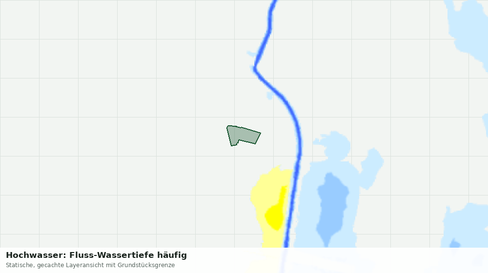 Statische Kartenansicht: Hochwasser: Fluss-Wassertiefe häufig