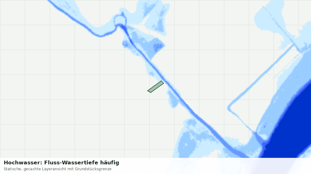 Statische Kartenansicht: Hochwasser: Fluss-Wassertiefe häufig