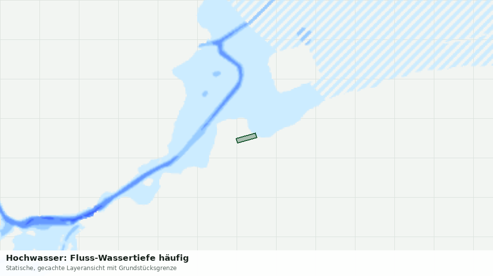 Statische Kartenansicht: Hochwasser: Fluss-Wassertiefe häufig