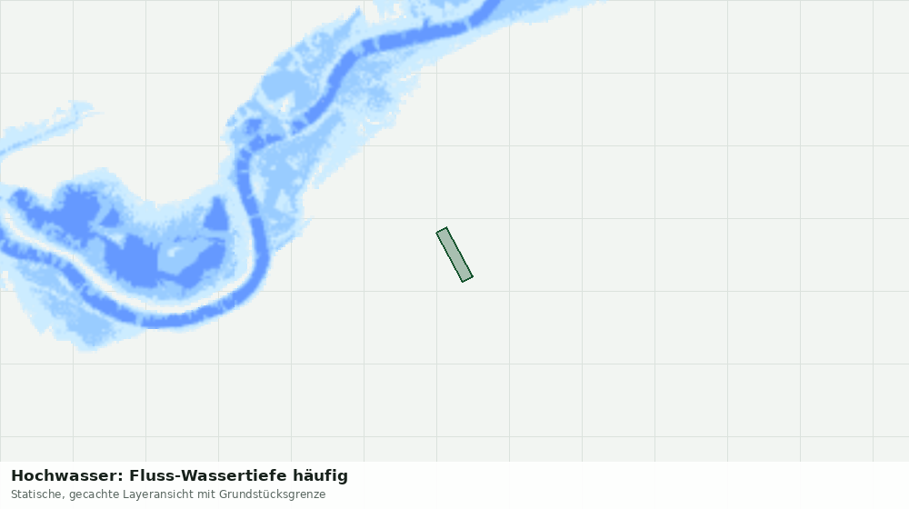 Statische Kartenansicht: Hochwasser: Fluss-Wassertiefe häufig