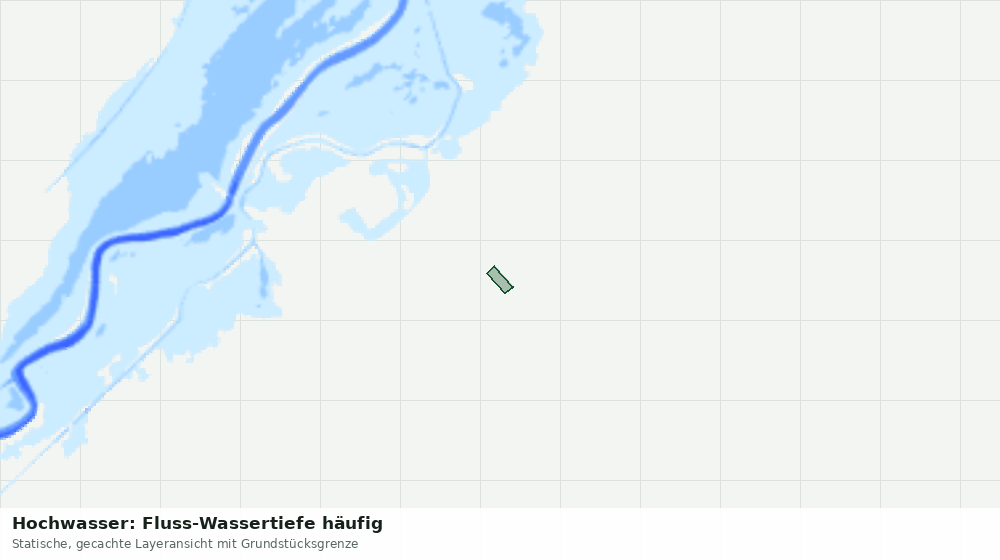 Statische Kartenansicht: Hochwasser: Fluss-Wassertiefe häufig