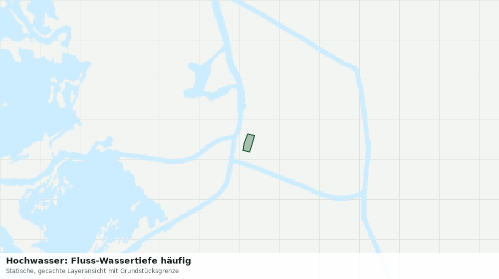 Statische Kartenansicht: Hochwasser: Fluss-Wassertiefe häufig