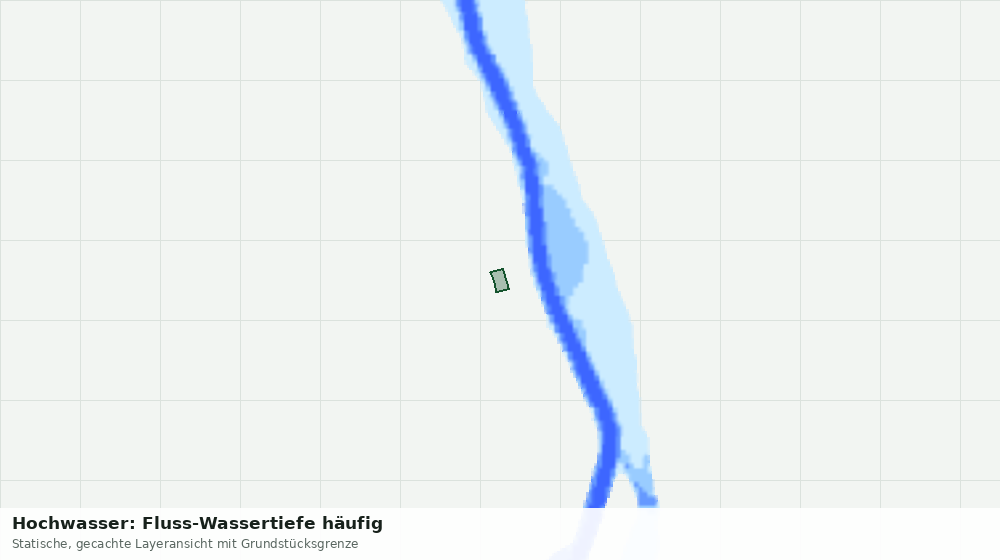 Statische Kartenansicht: Hochwasser: Fluss-Wassertiefe häufig