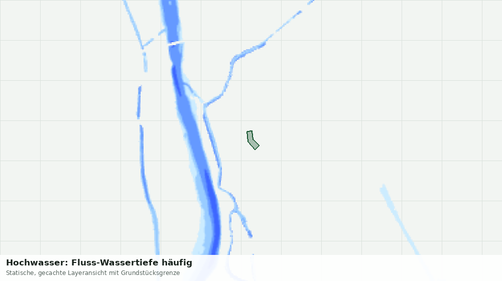 Statische Kartenansicht: Hochwasser: Fluss-Wassertiefe häufig
