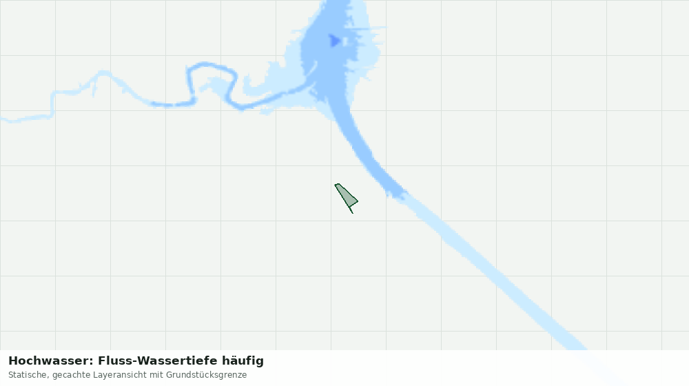 Statische Kartenansicht: Hochwasser: Fluss-Wassertiefe häufig