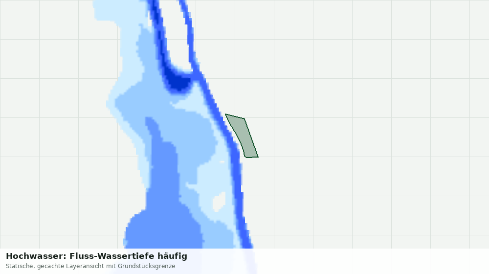 Statische Kartenansicht: Hochwasser: Fluss-Wassertiefe häufig