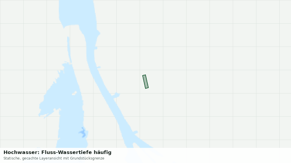 Statische Kartenansicht: Hochwasser: Fluss-Wassertiefe häufig