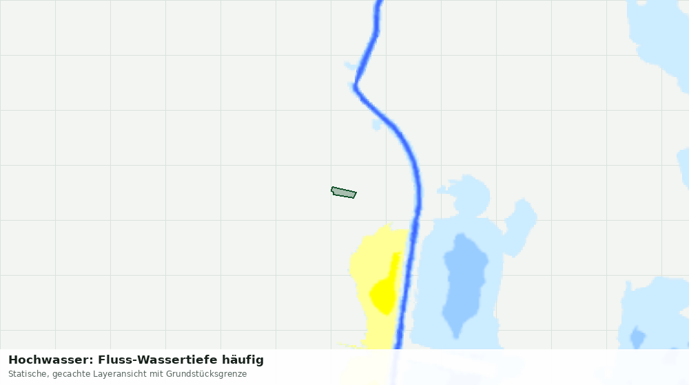 Statische Kartenansicht: Hochwasser: Fluss-Wassertiefe häufig