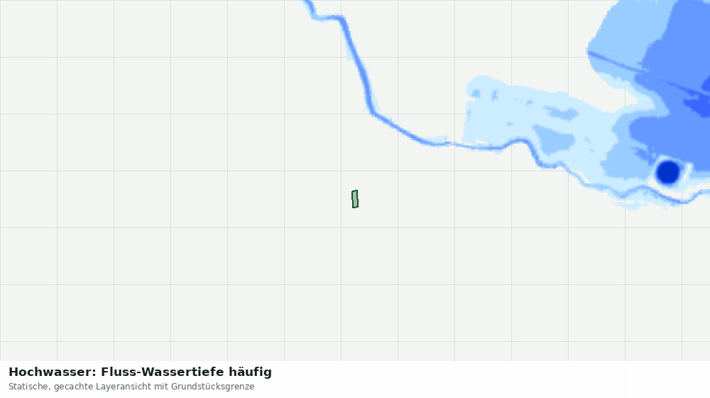 Statische Kartenansicht: Hochwasser: Fluss-Wassertiefe häufig