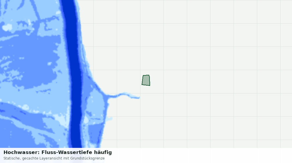 Statische Kartenansicht: Hochwasser: Fluss-Wassertiefe häufig
