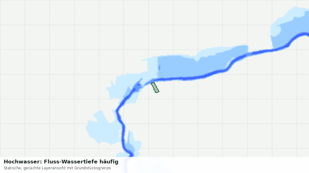 Statische Kartenansicht: Hochwasser: Fluss-Wassertiefe häufig