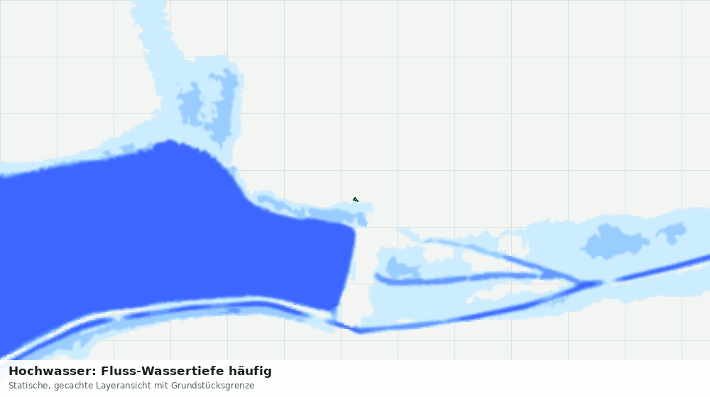 Statische Kartenansicht: Hochwasser: Fluss-Wassertiefe häufig