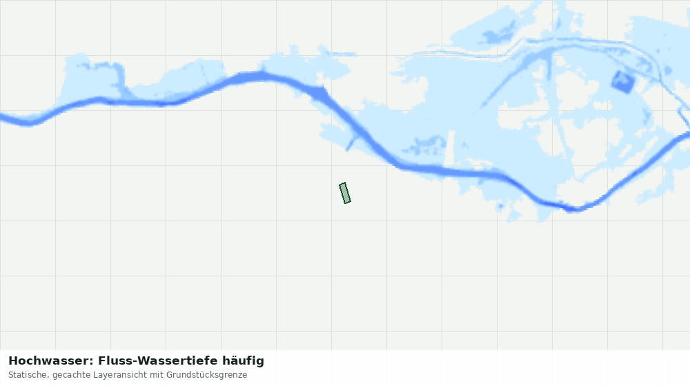 Statische Kartenansicht: Hochwasser: Fluss-Wassertiefe häufig