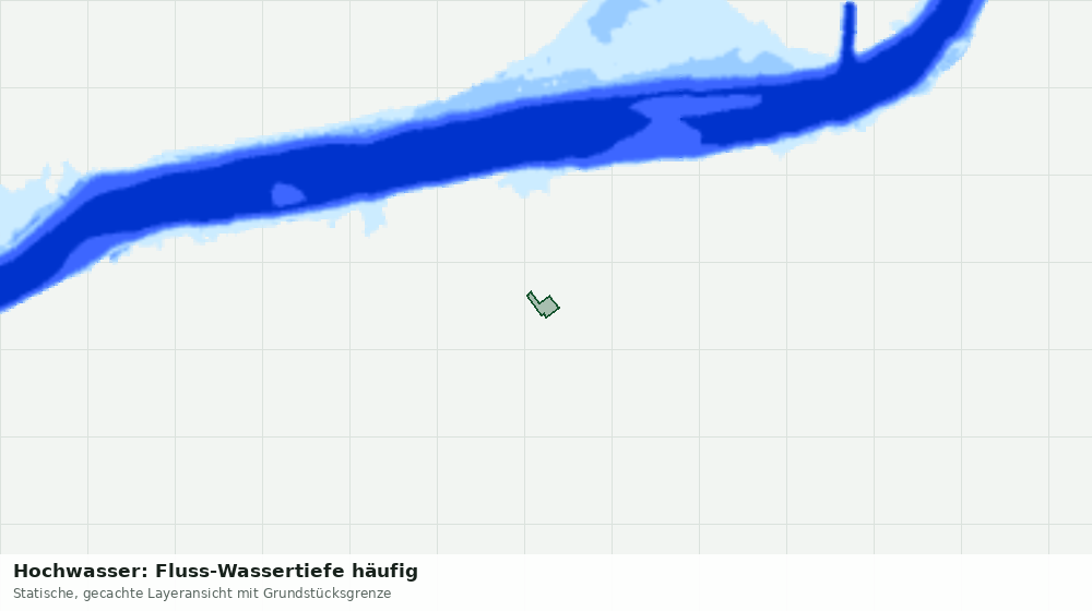 Statische Kartenansicht: Hochwasser: Fluss-Wassertiefe häufig