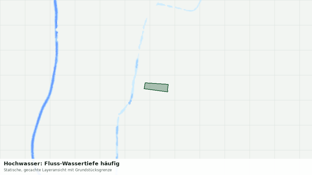 Statische Kartenansicht: Hochwasser: Fluss-Wassertiefe häufig