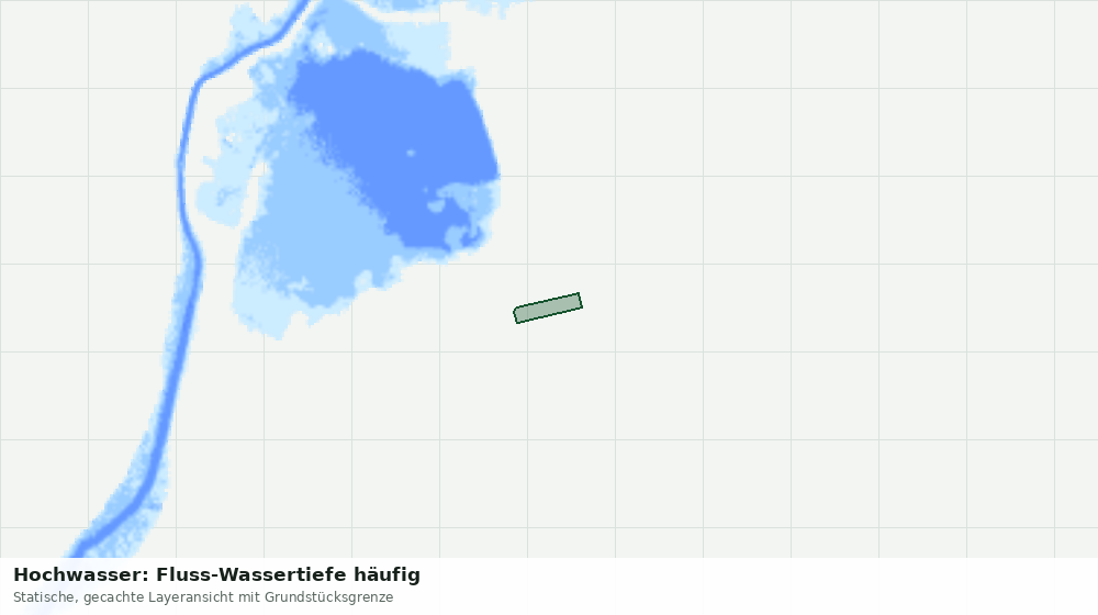 Statische Kartenansicht: Hochwasser: Fluss-Wassertiefe häufig