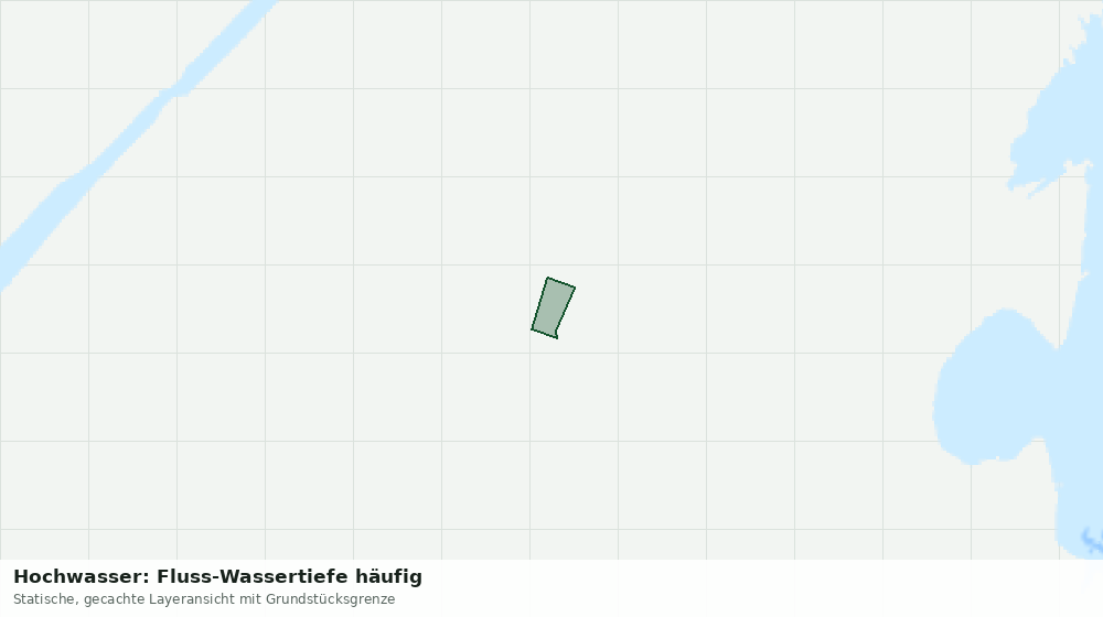 Statische Kartenansicht: Hochwasser: Fluss-Wassertiefe häufig