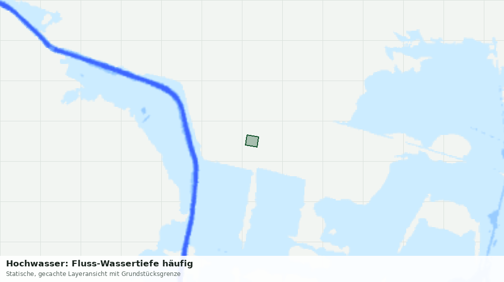 Statische Kartenansicht: Hochwasser: Fluss-Wassertiefe häufig
