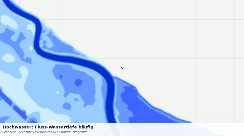 Statische Kartenansicht: Hochwasser: Fluss-Wassertiefe häufig